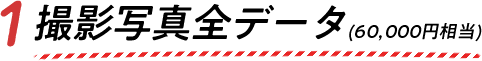 1.撮影写真全データ（60,000円相当）